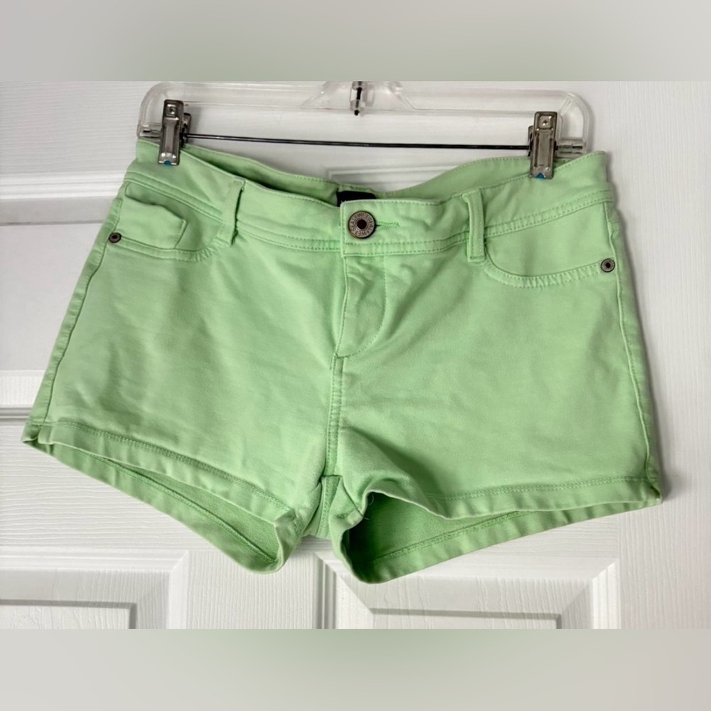 Wet Seal Light Green High Waist Shorts